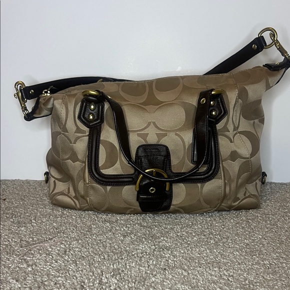 Coach Handbags - Coach Signature Jacquard Satchel